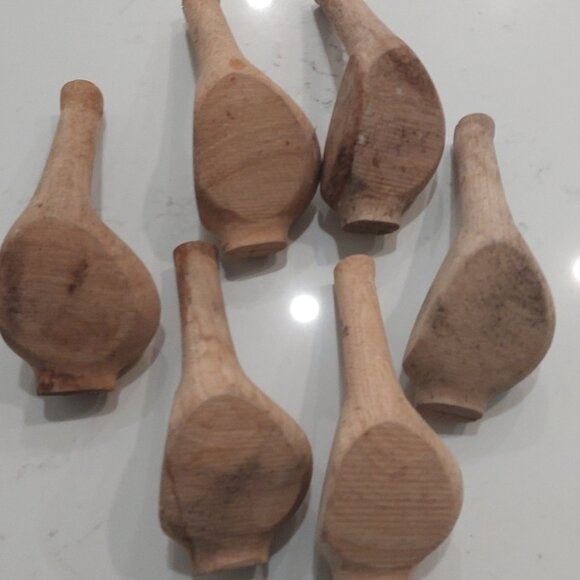 Antique Vintage Lot of Unfinished Hickory Wood Golf Club Heads - Picture 4 of 4